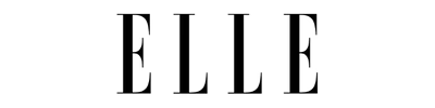 The image shows the word ELLE in bold, black, all-capital serif letters, resembling the logo of the fashion magazine ELLE. The background is transparent.