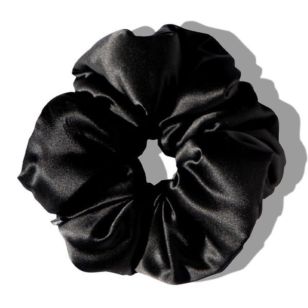 Drowsy Black Jade Pillow scrunchie on a white backgound