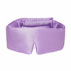 Lavender coloured Drowsy silk sleep mask on a white background
