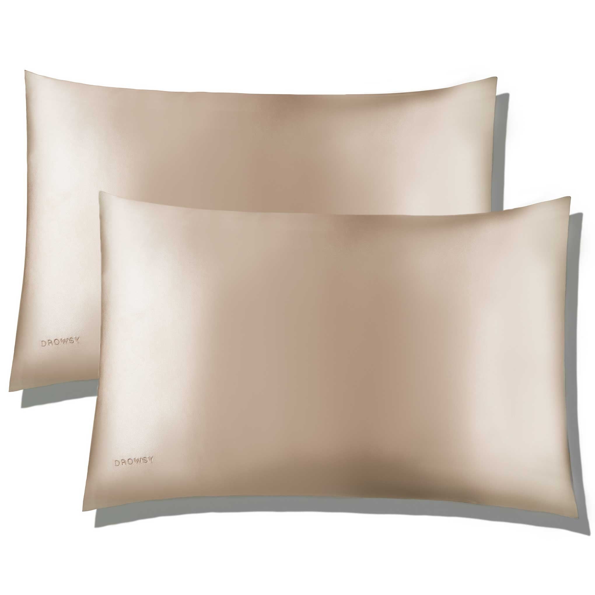 Dusty Gold Silk Pillowcase